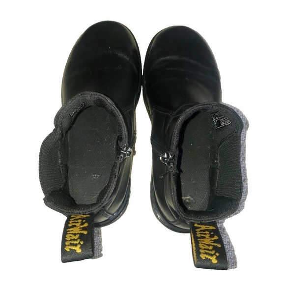 Dr. Martens Black Leather Chelsea Boot Pull On Boots Kids Size 3 2976J - Picture 8 of 11